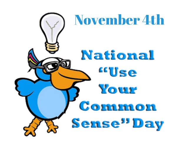 Use Your Common Sense Day – November 4, 2022, history, significance ...