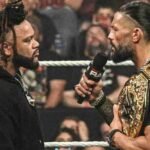 Roman Reigns and Jacob Fatu face each other in the ring during WWE Raw