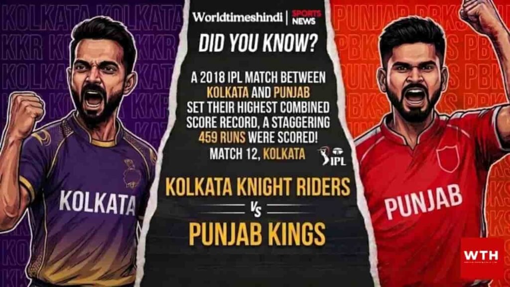 Illustration of Ajinkya Rahane representing Kolkata Knight Riders and Shreyas Iyer for Punjab Kings ahead of IPL 2026 Match 12 in Kolkata, highlighting exciting head-to-head cricket trivia and records