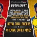 "Illustration of Virat Kohli representing Royal Challengers Bengaluru and Sanju Samson for Chennai Super Kings ahead of IPL 2026 Match 11 in Hyderabad, featuring exciting head-to-head cricket trivia."