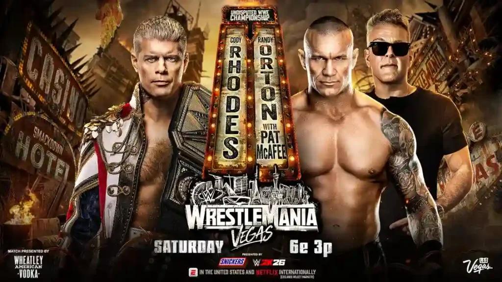 Cody Rhodes defends Undisputed WWE Title against Randy Orton at WrestleMania 42