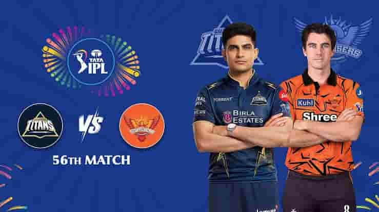 Gujarat Titans and Sunrisers Hyderabad face off in IPL 2026 Match 56.