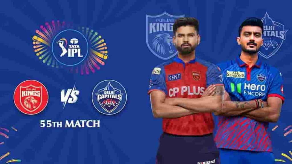 Punjab Kings and Delhi Capitals for IPL 2026 Match 55 at Dharamsala.